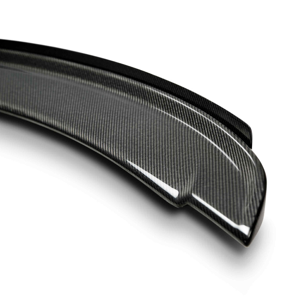 Top view highlighting aerodynamic profile and carbon detail 