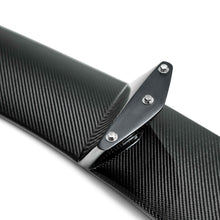Load image into Gallery viewer, Top view of aerodynamic profile and clean carbon finish