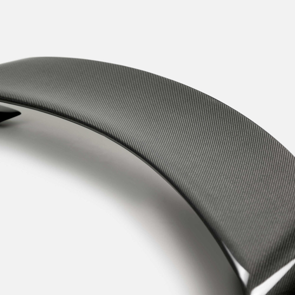 Close-up of carbon fiber weave and mounting points