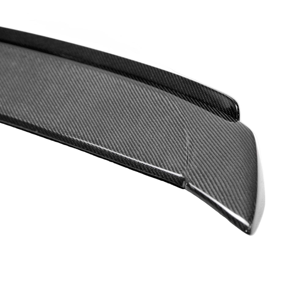 Rear 3/4 angle showing spoiler fitment and finish