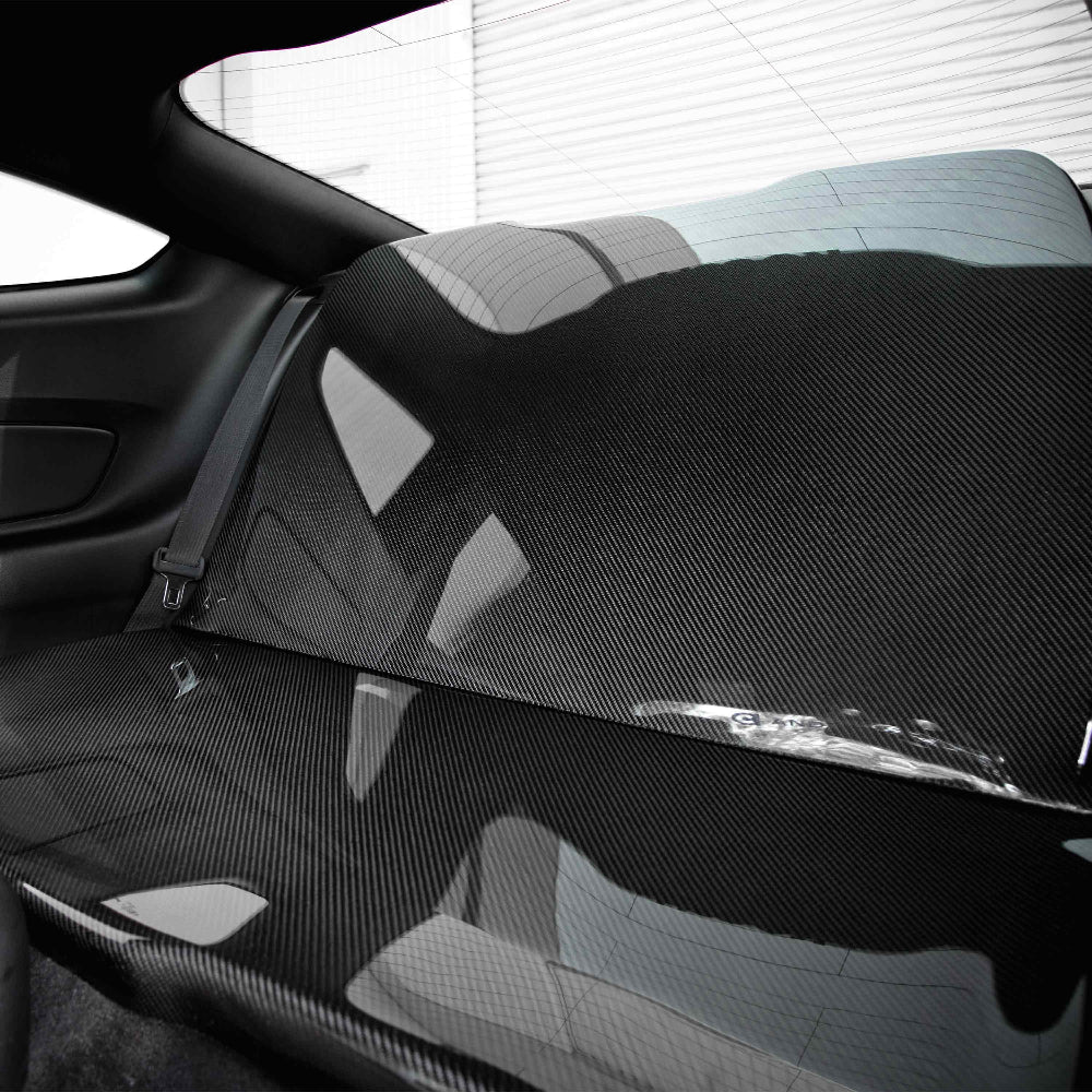 Anderson Composites Carbon Fiber Rear Seat Delete – Installed Interior View