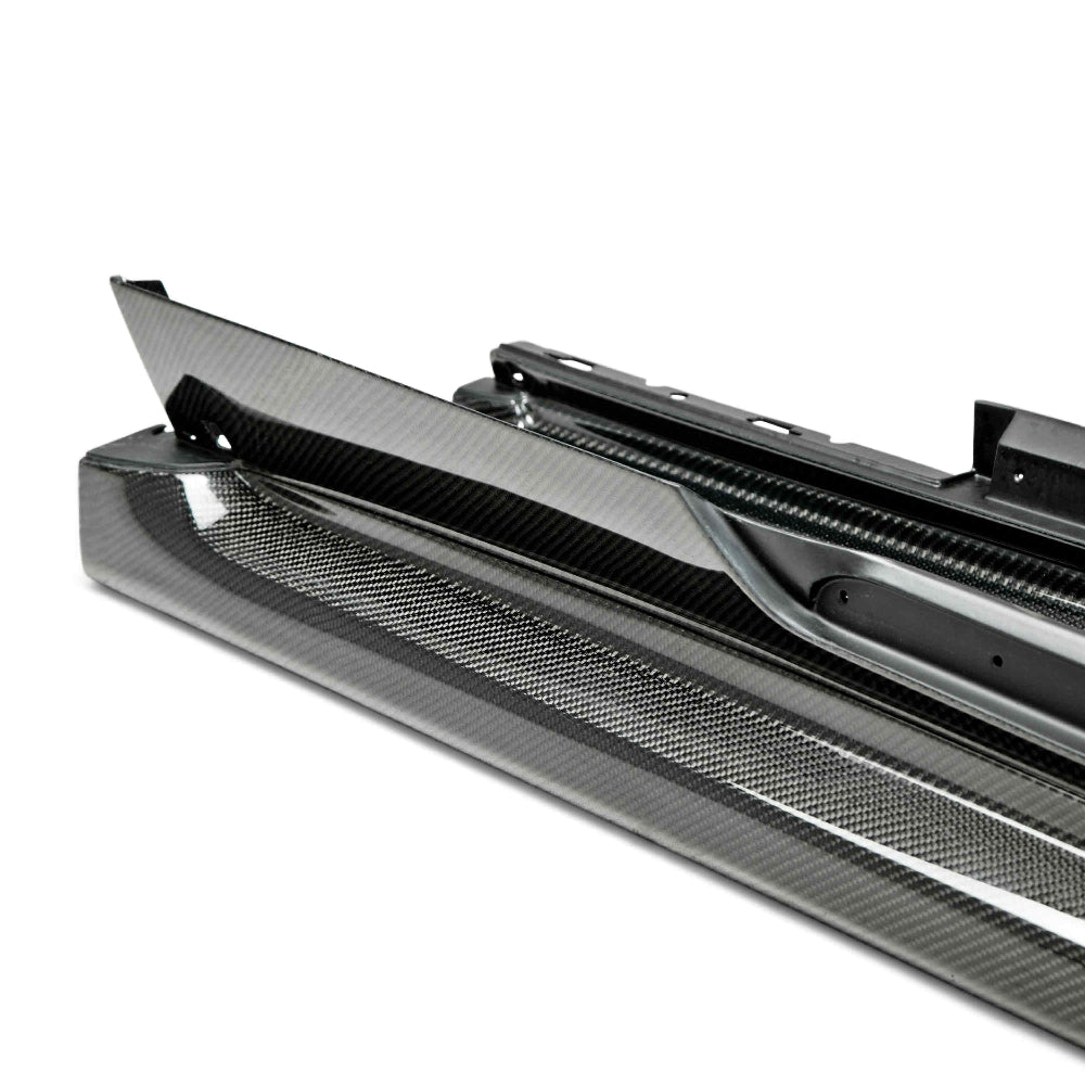 Installed Anderson Composites Type-Z28 carbon splitters on Chevrolet Camaro Z/28 — aggressive factory-style look.
