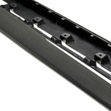 Load image into Gallery viewer, Installed Anderson Composites Type-AR rocker splitters on Ford Mustang — aggressive side styling and gloss carbon finish.