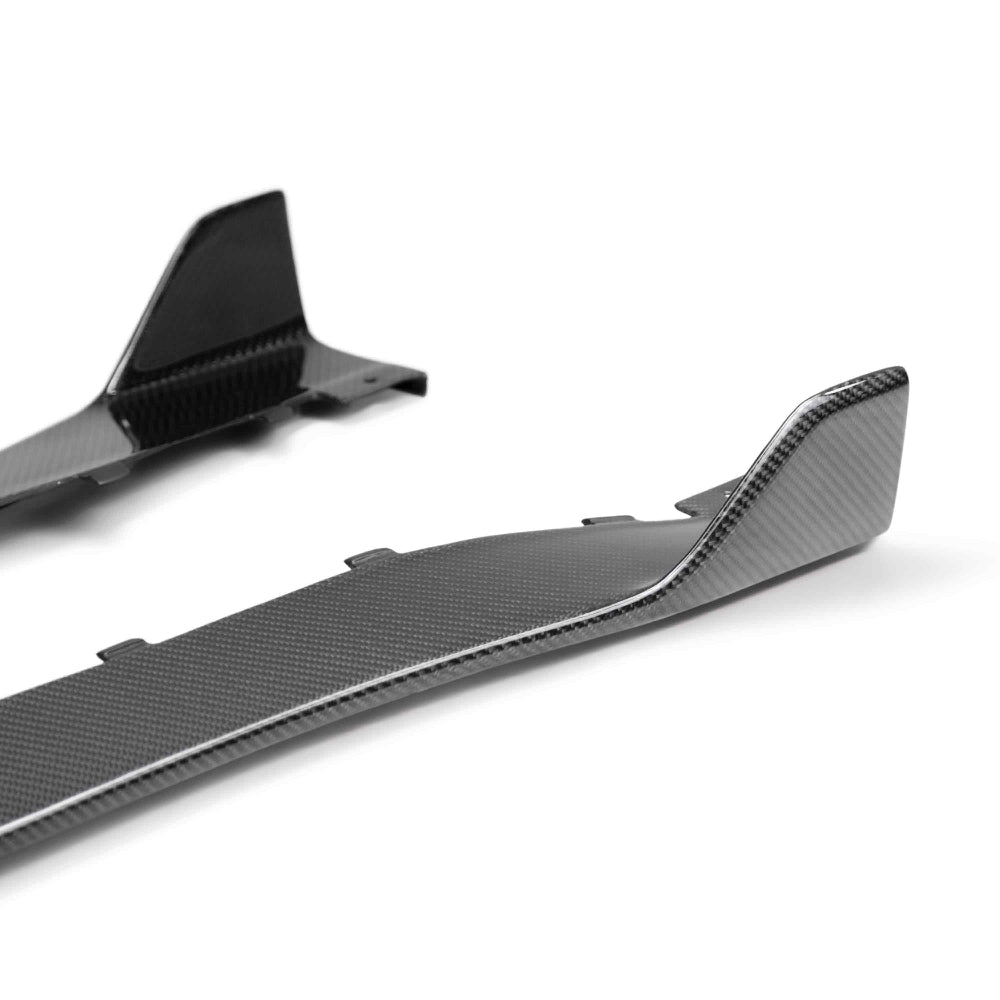 Top-down view showing side contour and carbon fiber gloss finish.