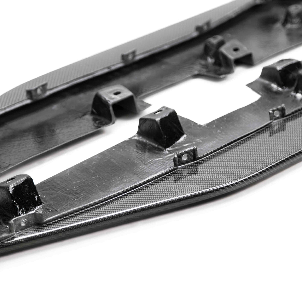 Close-up of carbon fiber weave and UV-protected finish detailing craftsmanship.