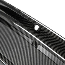 Load image into Gallery viewer, Close-up of carbon fiber weave pattern and polished UV-protected finish on decklid panel.