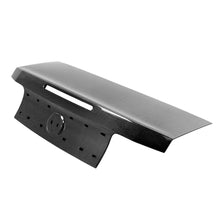 Load image into Gallery viewer, Front angle showing Anderson Composites Type-OE Carbon Fiber Decklid for 2013–2014 Ford Mustang and Shelby GT500 with gloss 3K 2x2 twill weave.