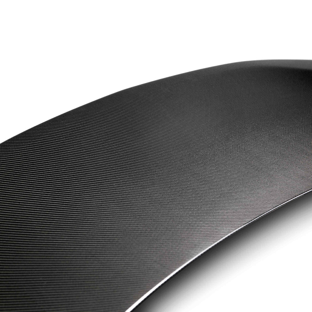 High-gloss finish detail of Anderson Composites Carbon Fiber Decklid for 2016–2024 Chevrolet Camaro