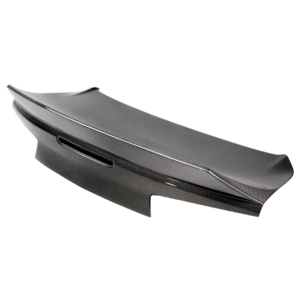 Anderson Composites 2016–2024 Camaro carbon fiber double sided deck lid with integrated spoiler - rear view