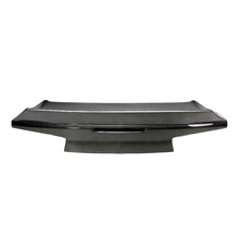 Load image into Gallery viewer, Close-up of 3K 2x2 twill carbon fiber weave on Anderson Composites Camaro deck lid