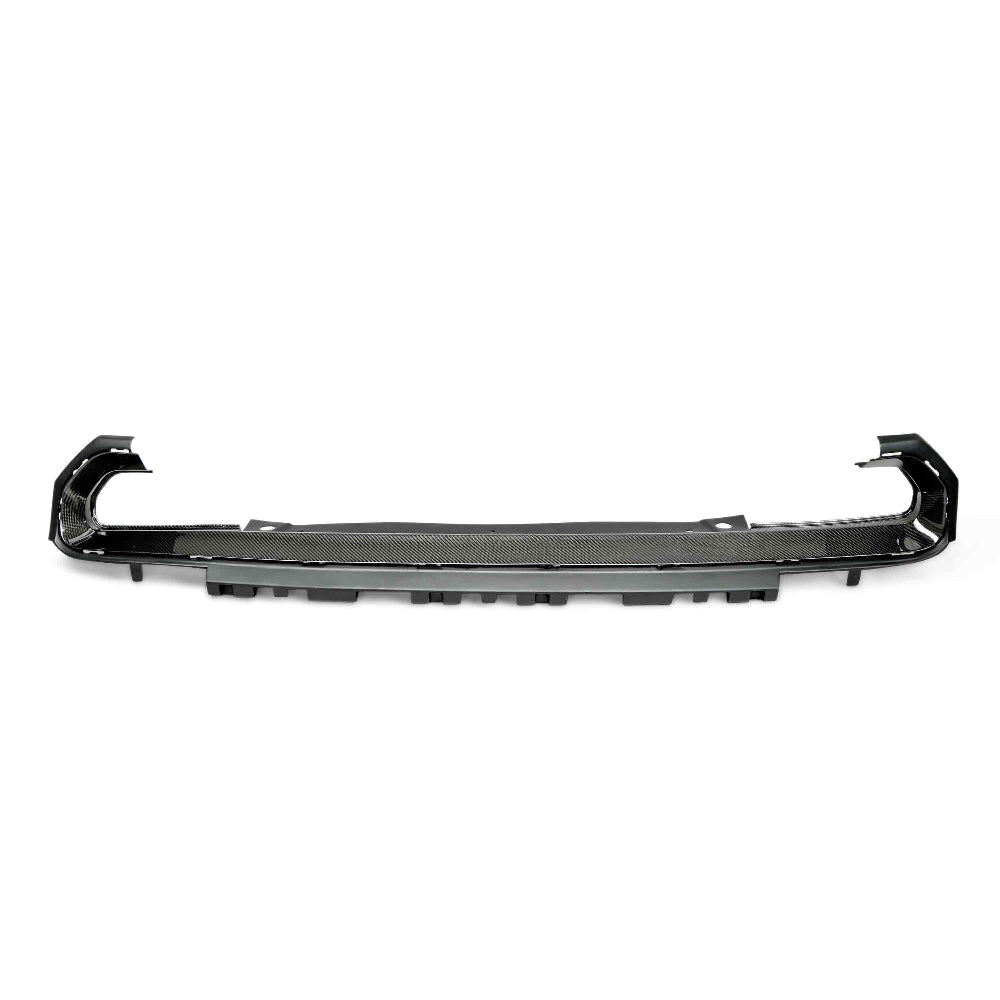 Rear View of Anderson Composites Carbon Fiber Taillight Surround Installed on 2009–2014 Dodge Challenger