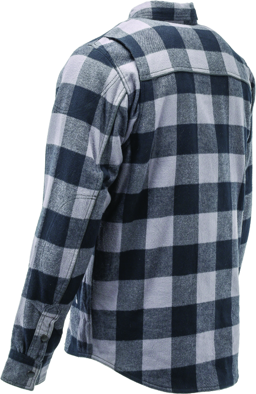 RIV094523-River Road Vise Flannel Moto Shirt - Large-Shirts-River Road