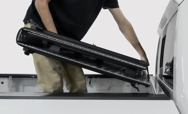 Access LOMAX Folding Hard Cover 17+ Ford Super Duty F-250/F-350/F-450 6ft 8in Box Black Urethane Access ACCB3010049