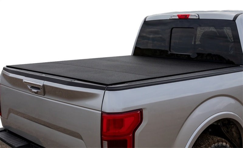 Access LOMAX Folding Hard Cover 17+ Ford Super Duty F-250/F-350/F-450 6ft 8in Box Black Urethane - Black Ops Auto Works
