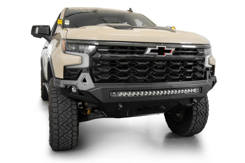 ADDF120083030103-Addictive Desert Designs 2022+ Chevy Silverado 1500 ZR2 Stealth Fighter Front Bumper-Bumpers - Steel-Addictive Desert Designs