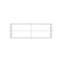 Load image into Gallery viewer, ACL engine bearing-shell profile drawing — shell shape and oil-hole layout