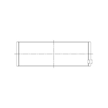Load image into Gallery viewer, ACL engine bearing-shell profile drawing — shell shape and oil-hole layout