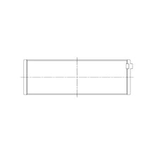 Load image into Gallery viewer, ACL engine bearing-shell profile drawing — shell shape and oil-hole layout