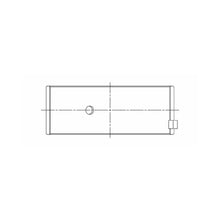 Load image into Gallery viewer, ACL engine bearing-shell profile drawing — shell shape and oil-hole layout