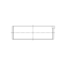 Load image into Gallery viewer, ACL engine bearing-shell profile drawing — shell shape and oil-hole layout