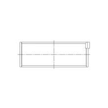 Load image into Gallery viewer, ACL engine bearing-shell profile drawing — shell shape and oil-hole layout