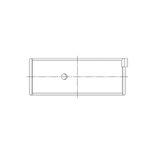 Load image into Gallery viewer, ACL engine bearing-shell profile drawing — shell shape and oil-hole layout
