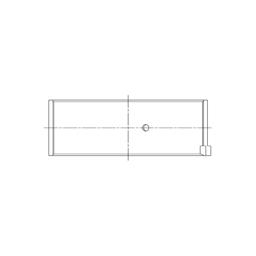 ACL 4B8036H bearing-shell profile drawing