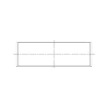 Load image into Gallery viewer, ACL engine bearing-shell profile drawing — shell shape and oil-hole layout