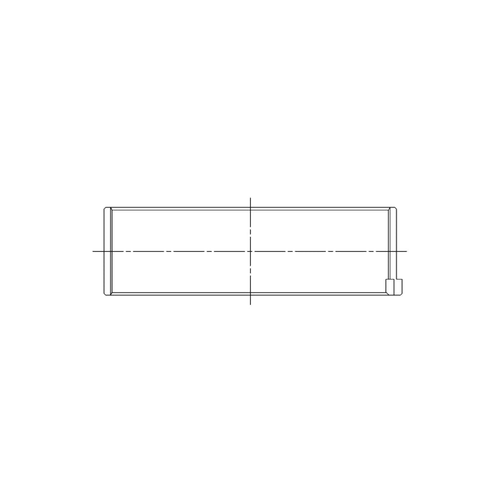 ACL engine bearing-shell profile drawing — shell shape and oil-hole layout