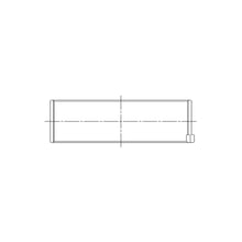Load image into Gallery viewer, ACL engine bearing-shell profile drawing — shell shape and oil-hole layout