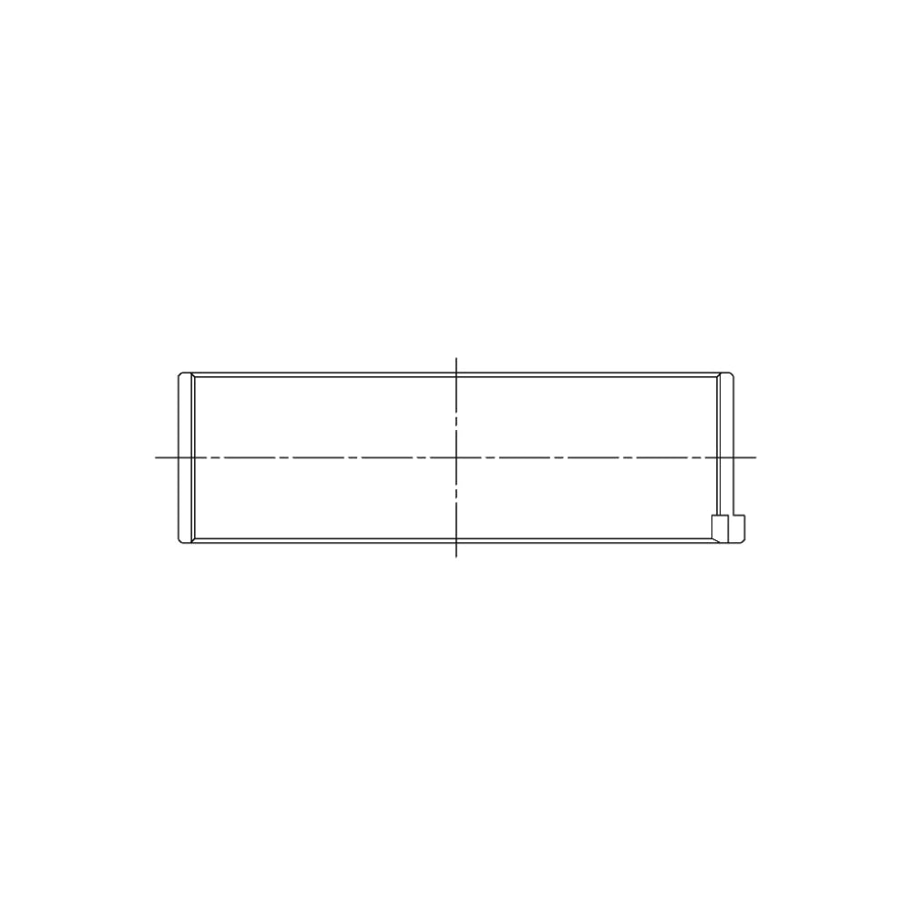 ACL 4B8320H bearing-shell profile drawing