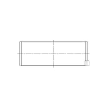 Load image into Gallery viewer, ACL engine bearing-shell profile drawing — shell shape and oil-hole layout