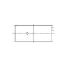 Load image into Gallery viewer, ACL engine bearing-shell profile drawing — shell shape and oil-hole layout