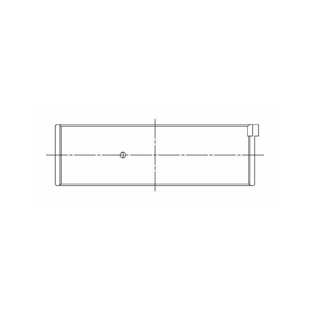 ACL 4B8411H bearing-shell profile drawing