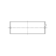 Load image into Gallery viewer, ACL engine bearing-shell profile drawing — shell shape and oil-hole layout