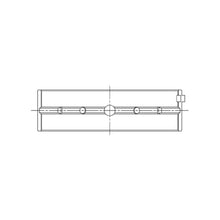 Load image into Gallery viewer, ACL engine bearing-shell profile drawing — shell shape and oil-hole layout