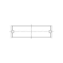 Load image into Gallery viewer, ACL engine bearing-shell profile drawing — shell shape and oil-hole layout