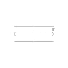 Load image into Gallery viewer, ACL engine bearing-shell profile drawing — shell shape and oil-hole layout