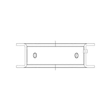 Load image into Gallery viewer, ACL engine bearing-shell profile drawing — shell shape and oil-hole layout