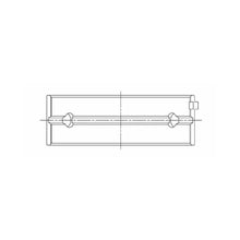 Load image into Gallery viewer, ACL engine bearing-shell profile drawing — shell shape and oil-hole layout