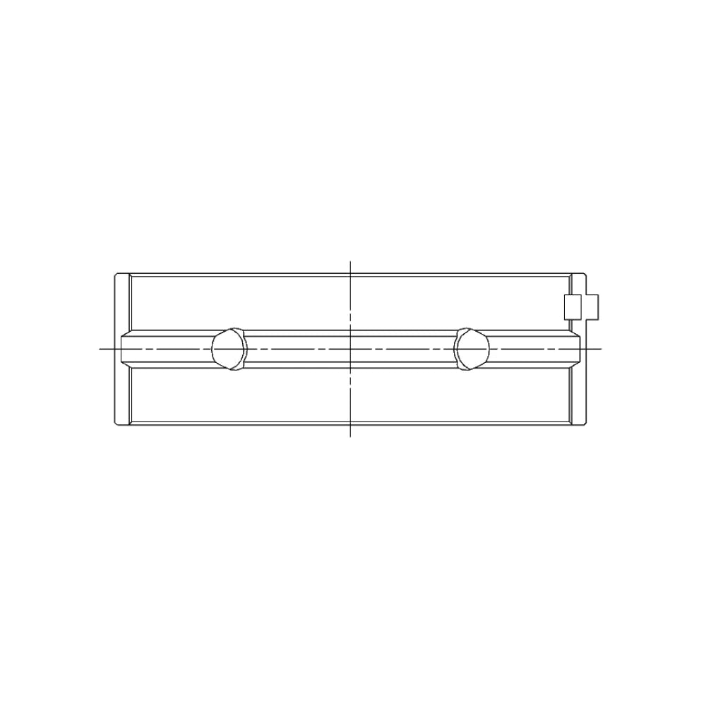 ACL 5M1295HX bearing-shell profile drawing