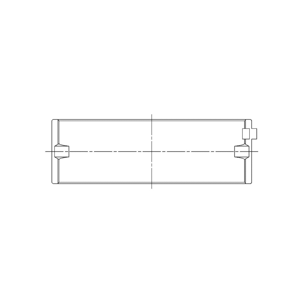 ACL 5M1295HX bearing-shell profile drawing