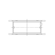 Load image into Gallery viewer, ACL engine bearing-shell profile drawing — shell shape and oil-hole layout
