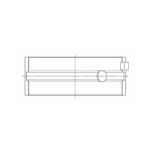 Load image into Gallery viewer, ACL engine bearing-shell profile drawing — shell shape and oil-hole layout