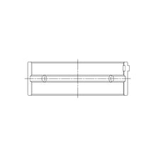 Load image into Gallery viewer, ACL engine bearing-shell profile drawing — shell shape and oil-hole layout