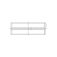 Load image into Gallery viewer, ACL engine bearing-shell profile drawing — shell shape and oil-hole layout