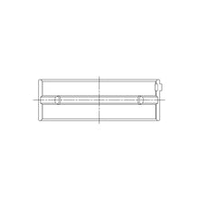 Load image into Gallery viewer, ACL engine bearing-shell profile drawing — shell shape and oil-hole layout