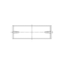 Load image into Gallery viewer, ACL engine bearing-shell profile drawing — shell shape and oil-hole layout
