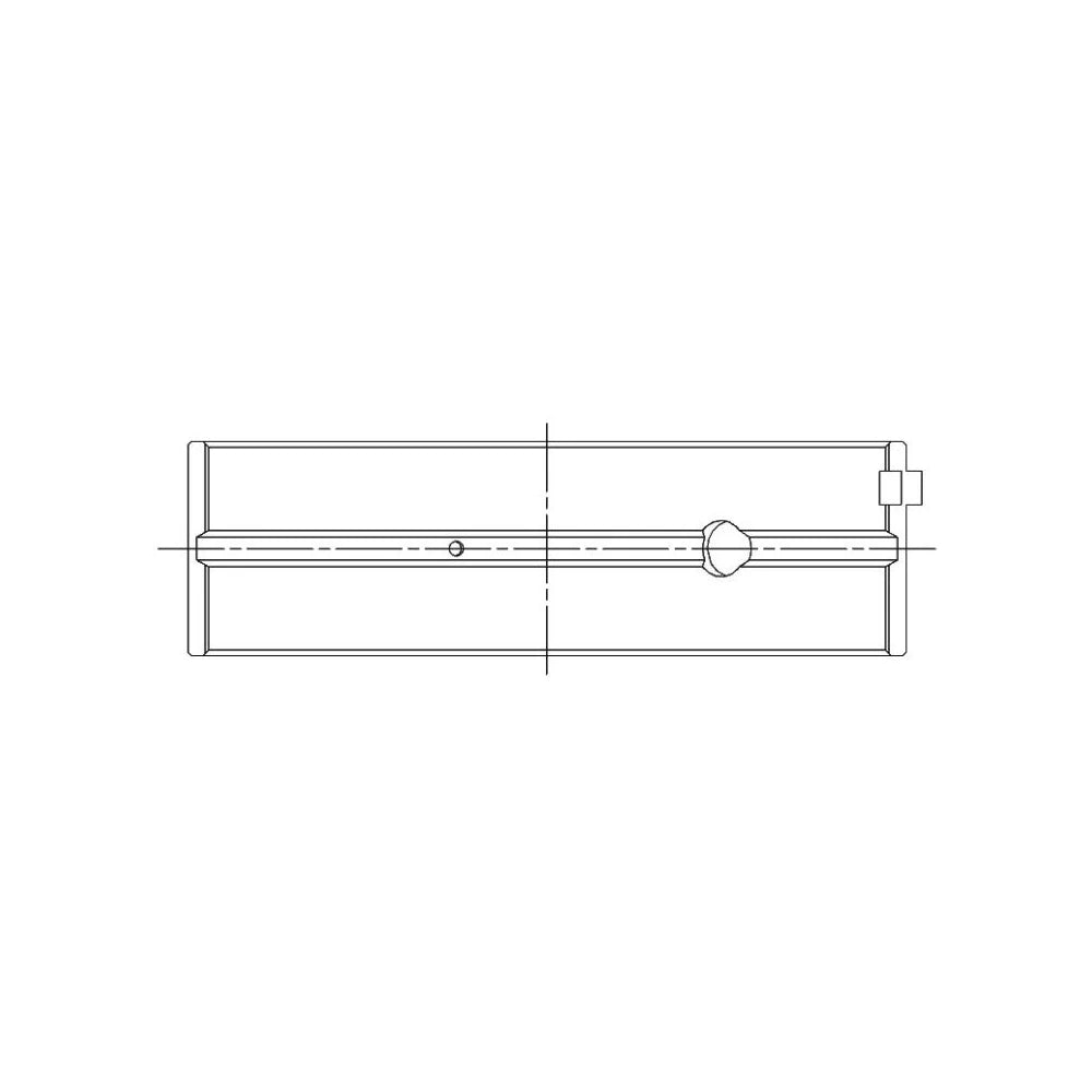 ACL 5M2747H bearing-shell profile drawing