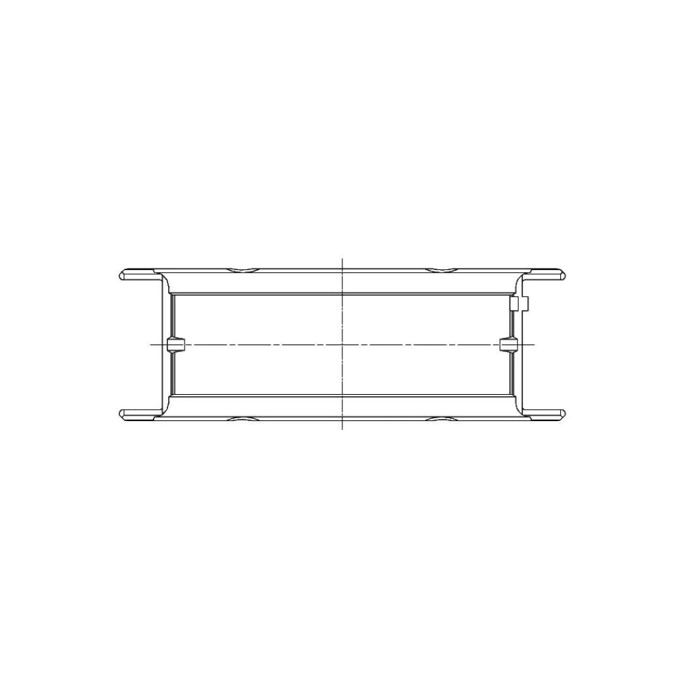 ACL 5M2747H bearing-shell profile drawing